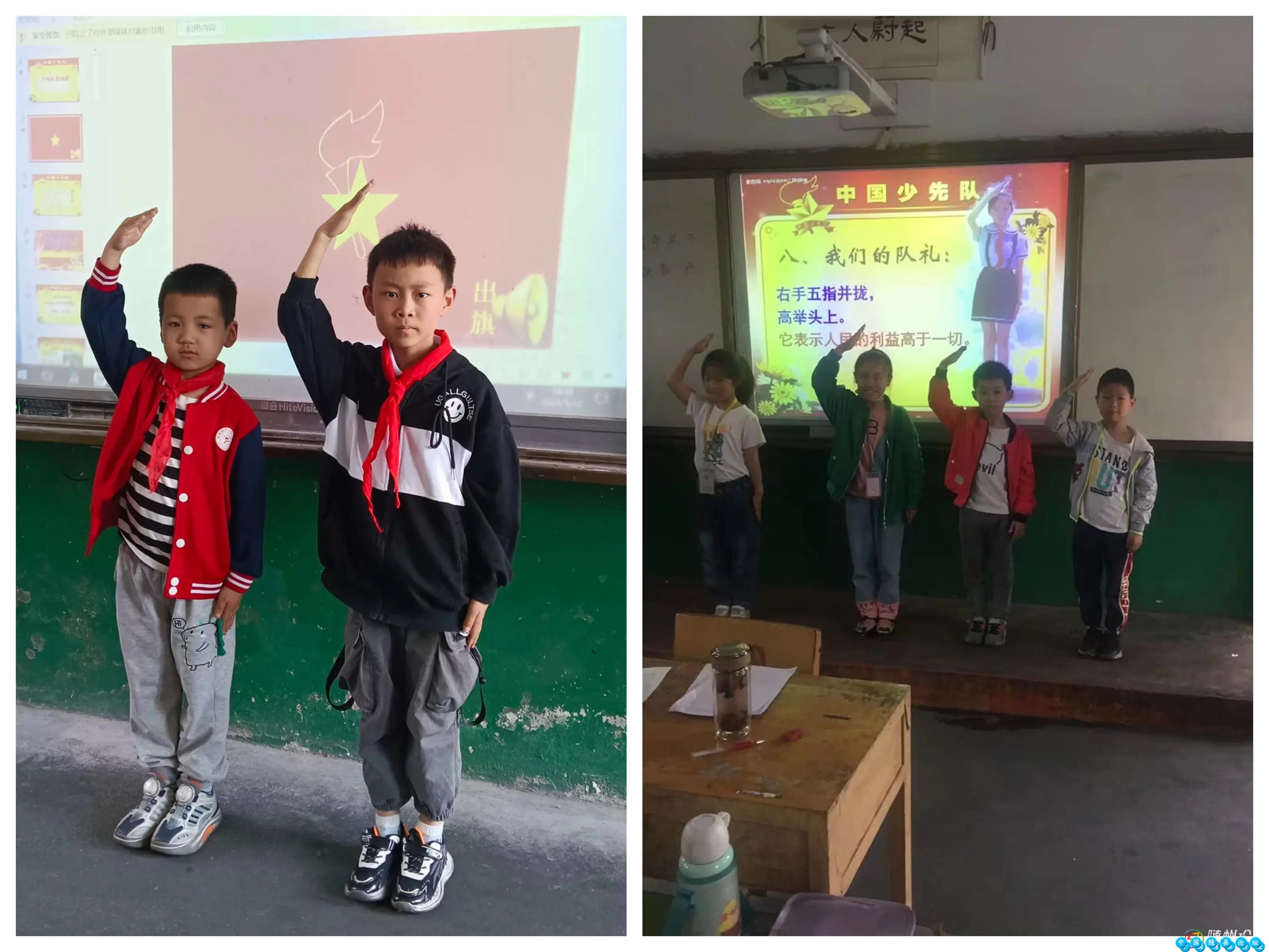 随县安居镇中心小学举行“红领巾爱祖国”新队员入队仪式红领巾
